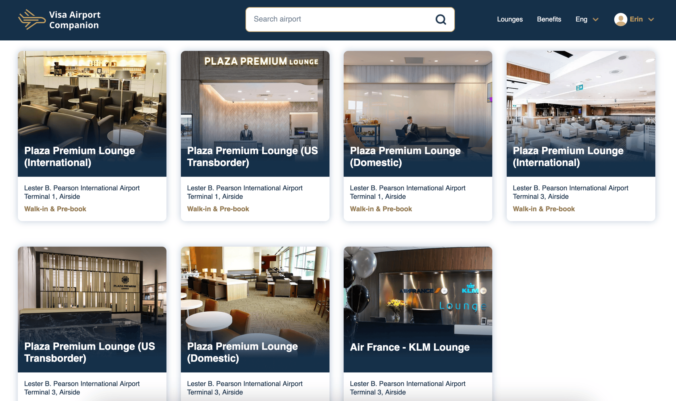 A Complete Guide to the Visa Airport Companion Program - Visa Airport Companion Guide Lounge Choices EN