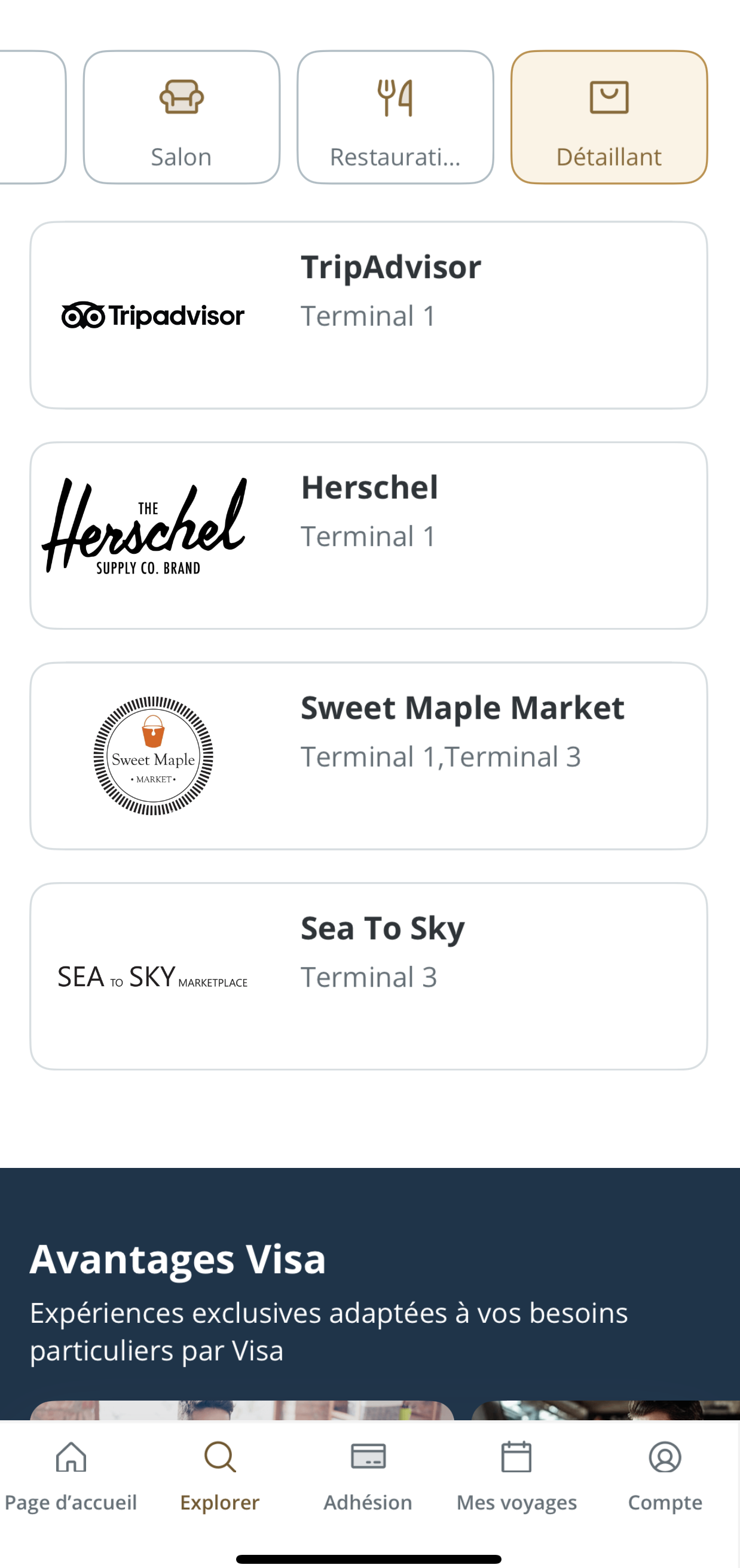 Guide complet sur le programme Compagnon d’aéroport Visa - Retail 2:3 EN