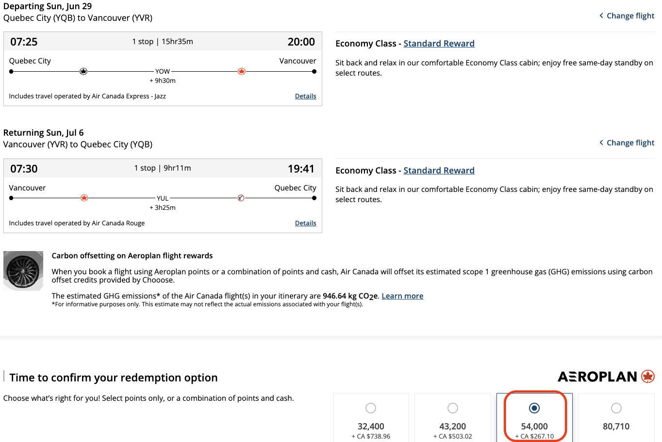 Aeroplan&nbsp;: 10 destinations to go with 55,000 Aeroplan points - YQB YVR FR