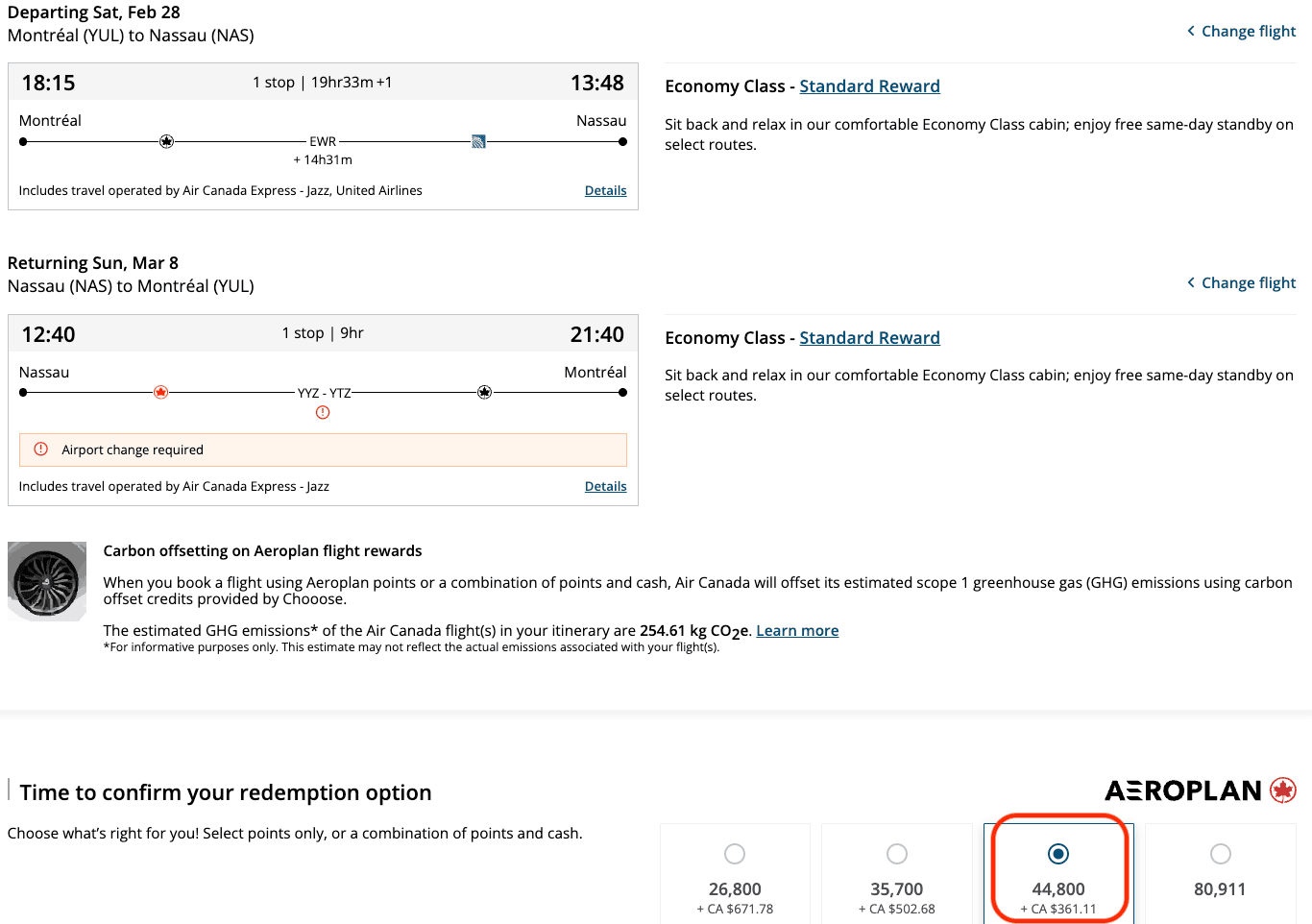 Aeroplan&nbsp;: 10 destinations to go with 55,000 Aeroplan points - YUL NAS FR