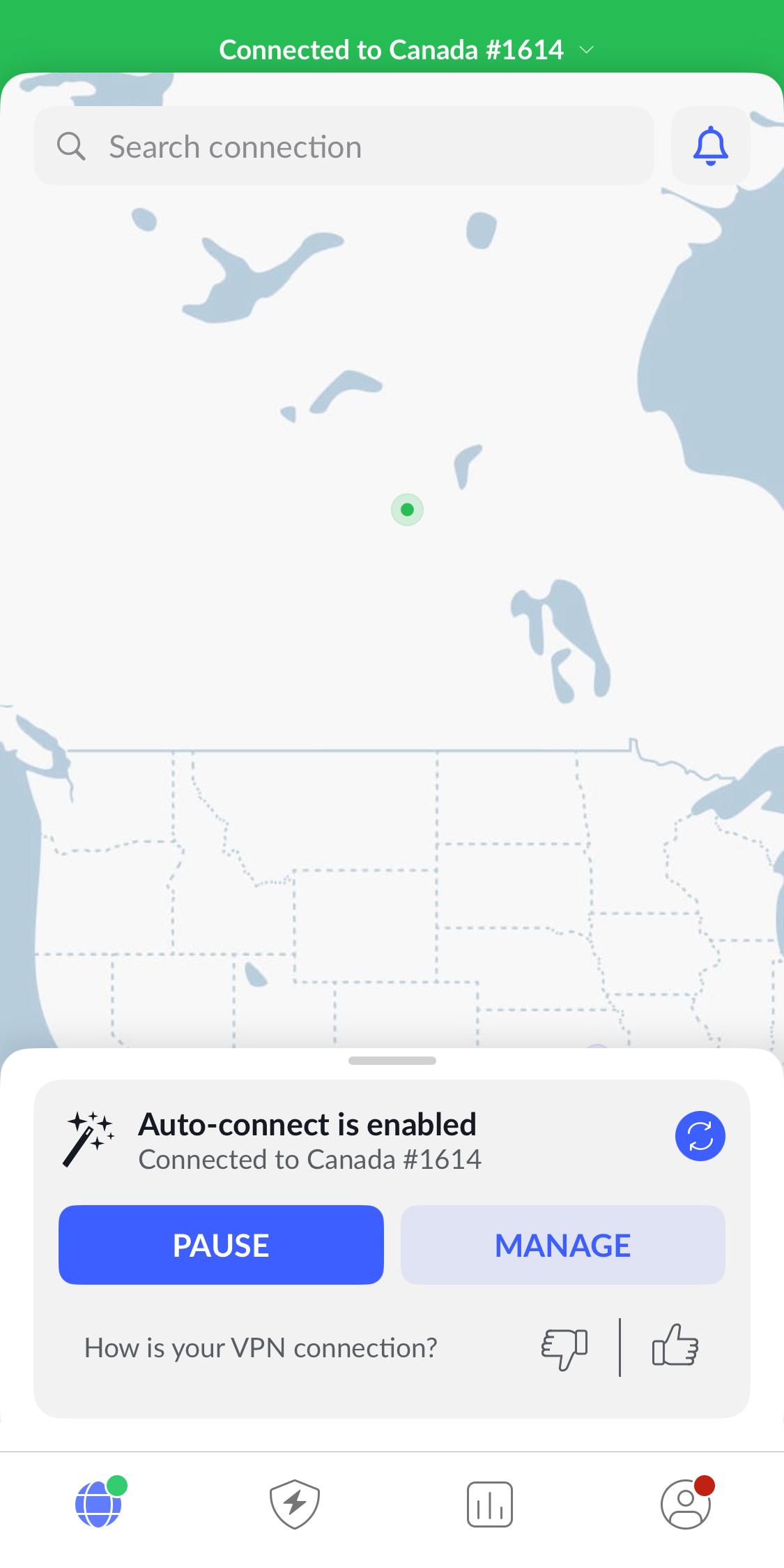 How to Secure Your Data While Travelling with NordVPN - nord-vpn-connexion-automatique2-fr