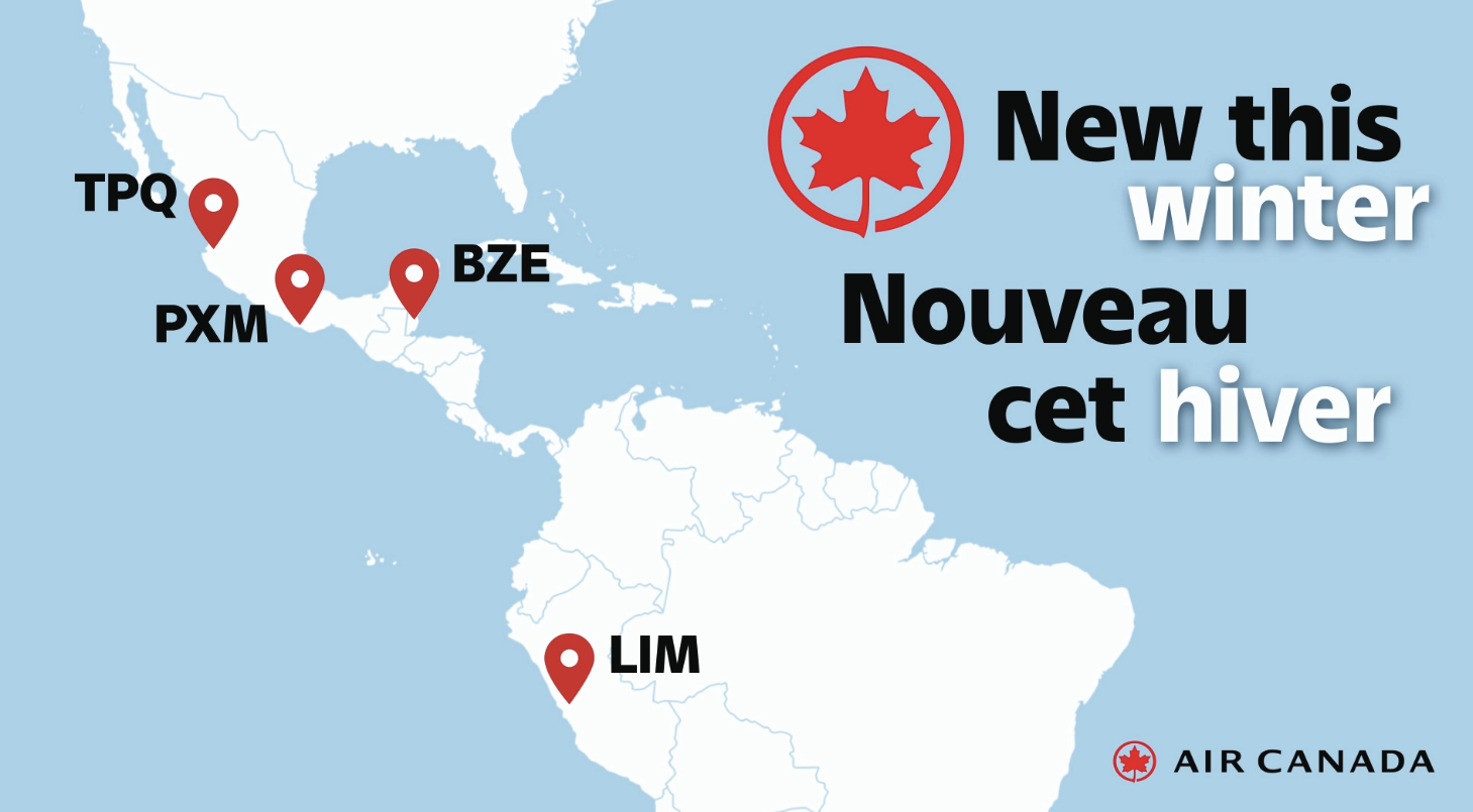 Air Canada: New Winter 2026-2027 Routes to Quito, Sapporo, Latin America, and Europe - AC winter