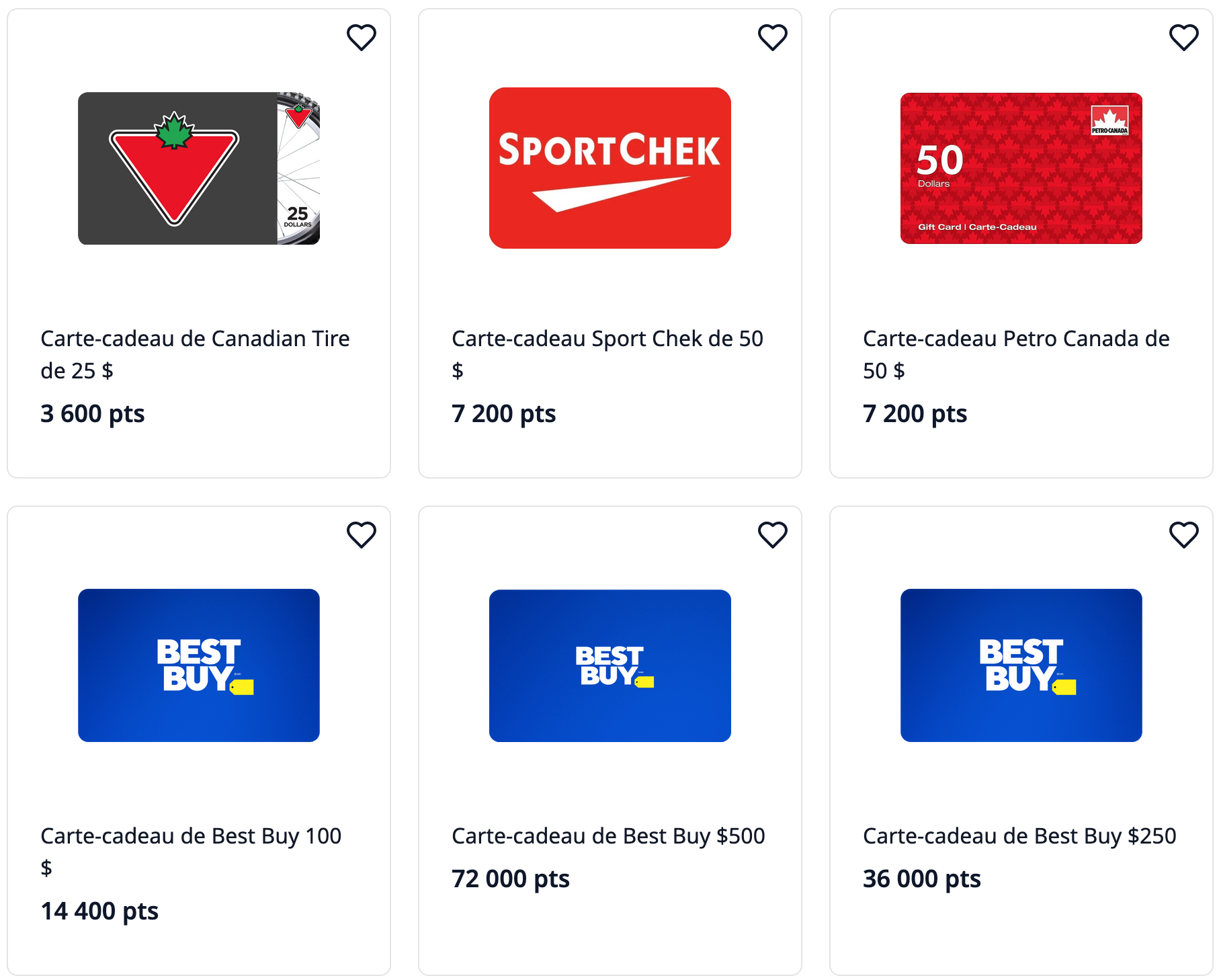 Comment fonctionne la eBoutique Récompenses WestJet&nbsp;? - Gift card redemption -EN