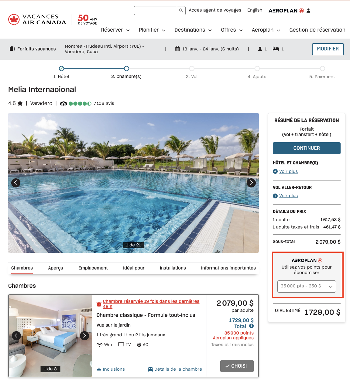 Guide&nbsp;: les meilleurs complexes et hôtels tout inclus à Cuba - cuba melia internacional varadero aeroplan fr