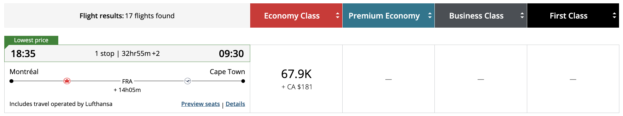 Africa: How to Get There Using Points and Miles - le cap aeroplan
