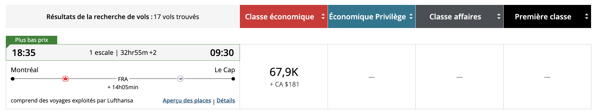 Afrique&nbsp;: Comment s’y rendre en utilisant des points et des milles - le cap aeroplan