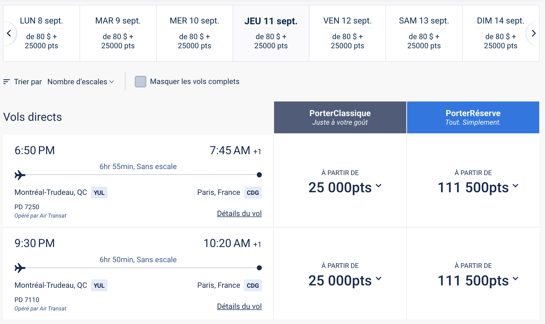 Vols Air Transat&nbsp;: Astuces pour économiser sur vos billets d’avion - réserver vol air transat avec points porter viporter