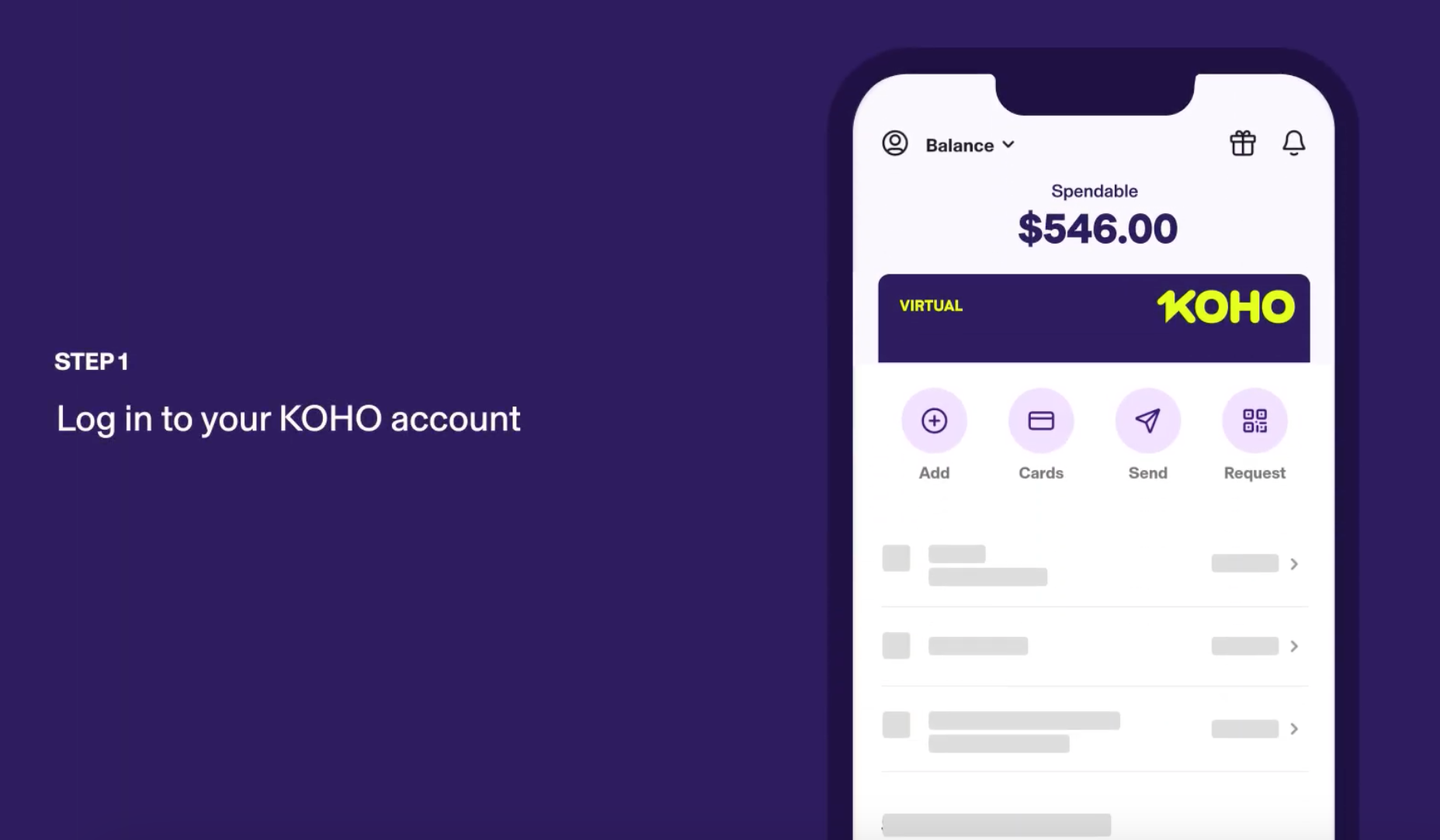 Transfert d’argent international de Koho&nbsp;: Comment envoyer de l’argent dans le monde entier - Step 1 -EN