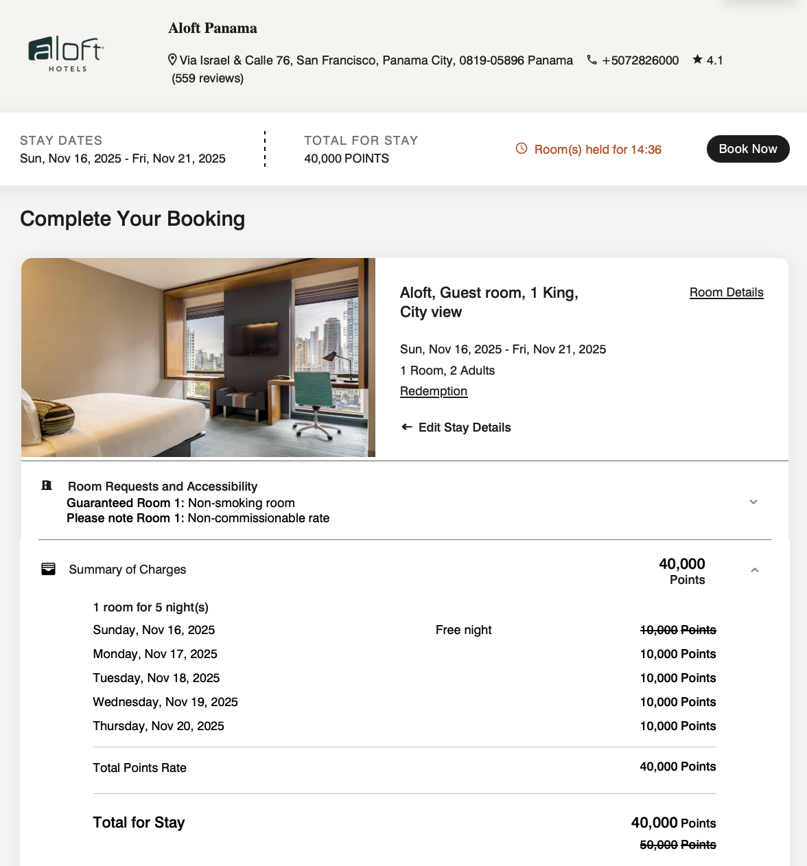 Amérique centrale et Caraïbes&nbsp;: Comment s’y rendre en utilisant des points et des milles - Marriott amerique centrale 5e nuit gratuite