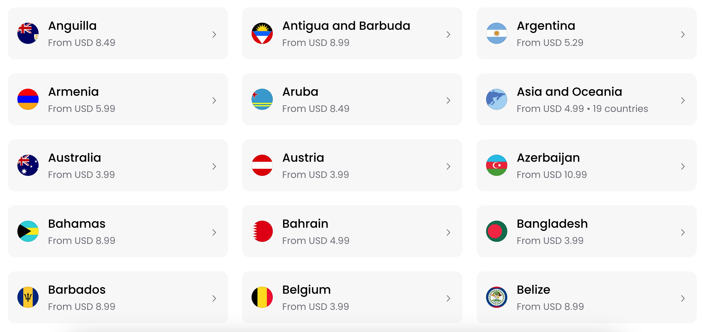 Saily eSIM Review: Is It Worth It? - Saily eSim Country list