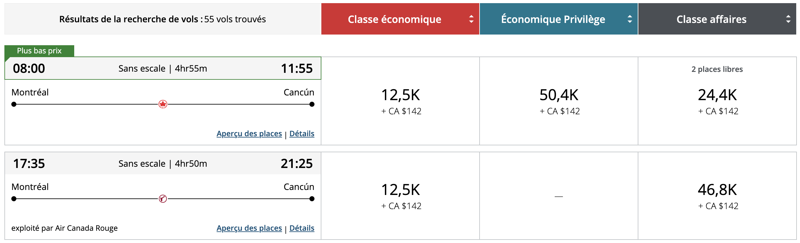 Amérique centrale et Caraïbes&nbsp;: Comment s’y rendre en utilisant des points et des milles - aeroplan amerique centrale et caraibes