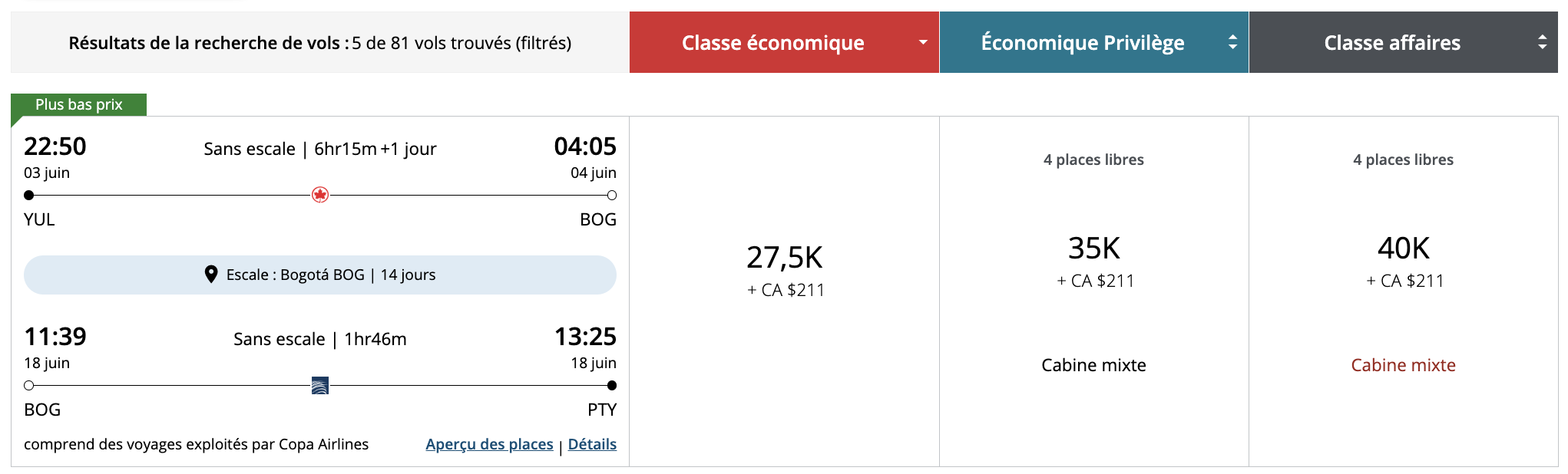 Amérique du Sud&nbsp;: Comment s’y rendre en utilisant des points et des milles - arbitrage geo aeroplan