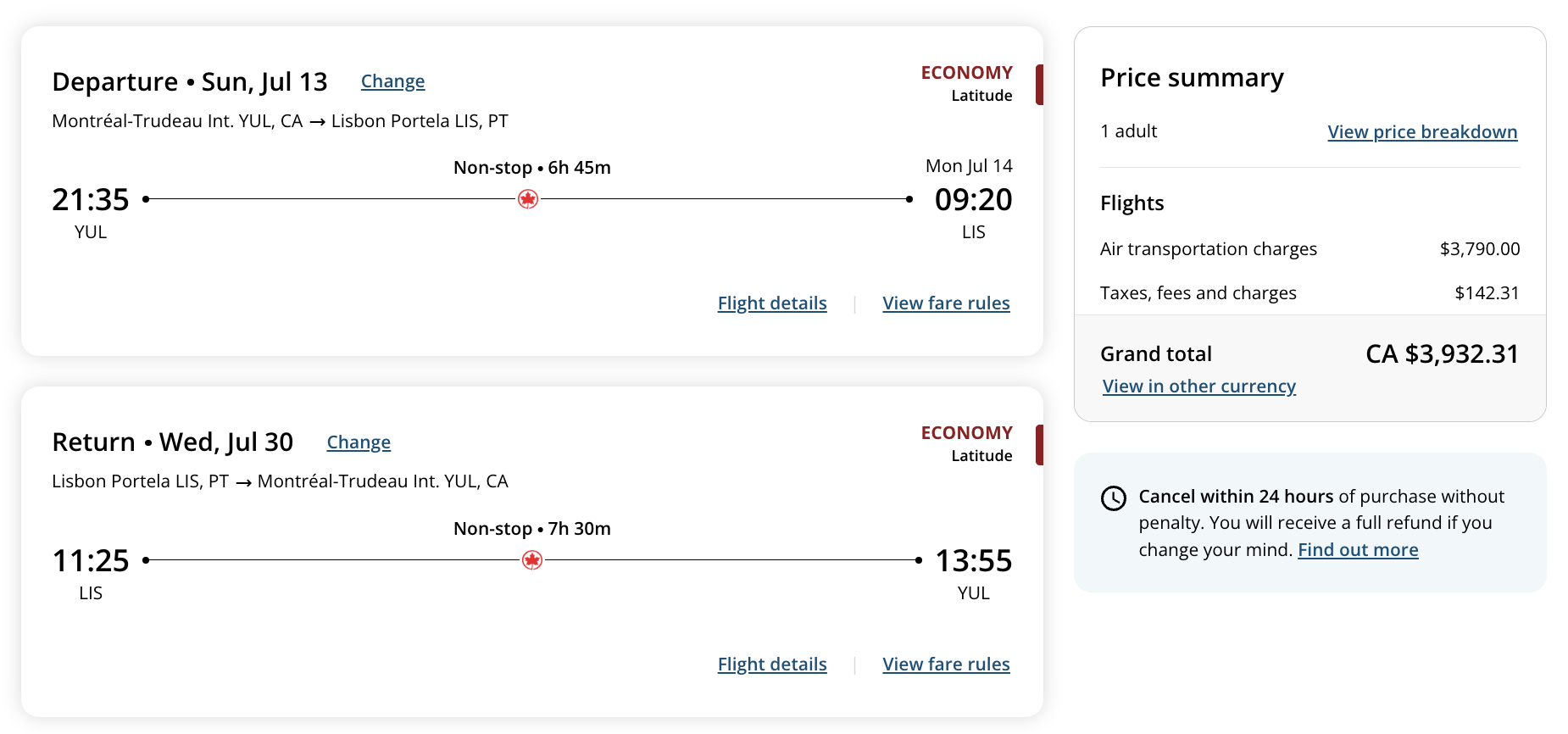 How to Get and Use the Air Canada Worldwide Companion Pass - passe compagnon monde eco lat argent