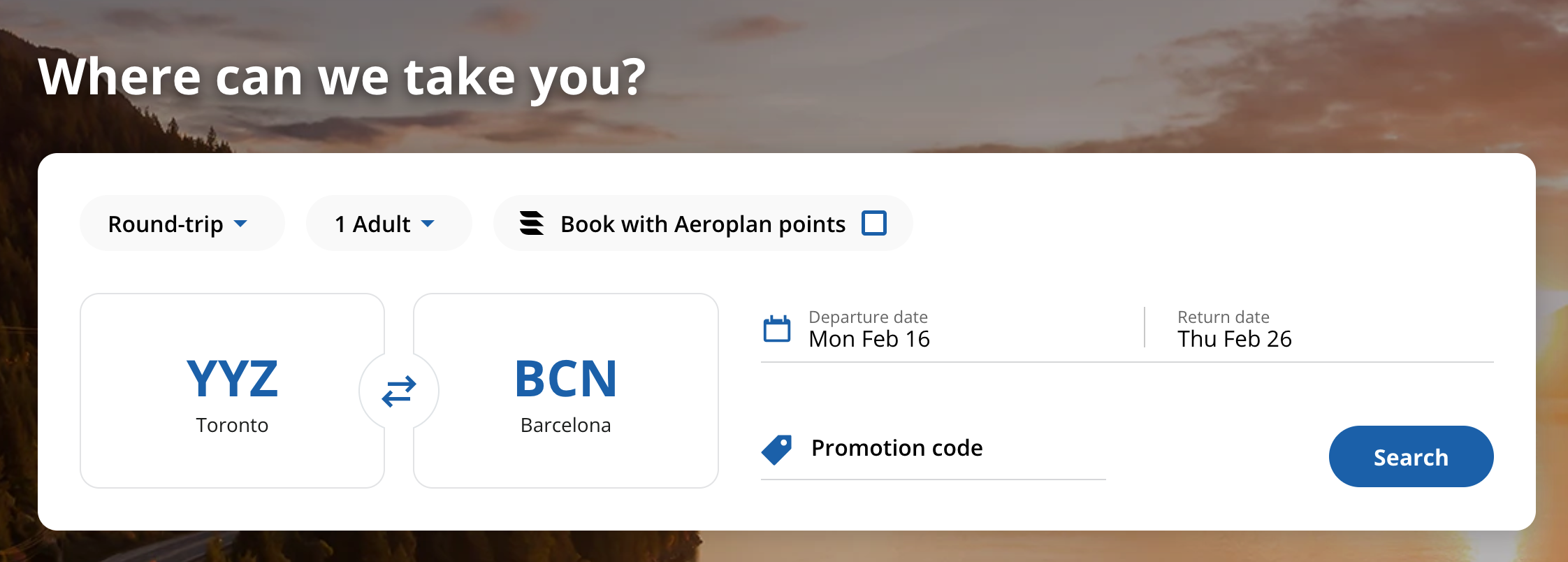 Flex Pay for Air Canada and Aeroplan: How Does It Work? - Flex Pay Flight Search EN