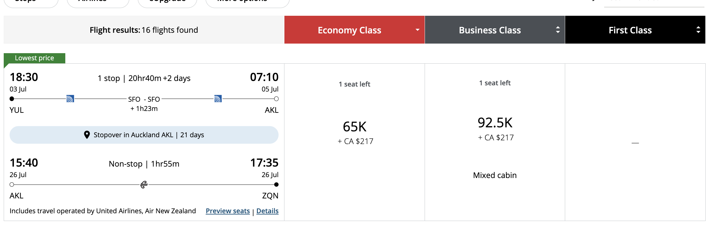 Oceania: How to Use Points and Miles for Your Trip - arrêt aeroplan océanie