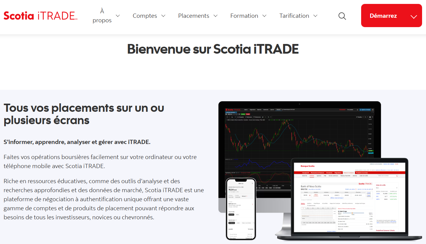 Scotia iTRADE&nbsp;: Évaluation de la plateforme de courtage en ligne + offre spéciale - Scotia iTRADE