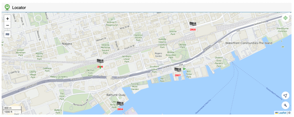 Billy Bishop Shuttle – live map