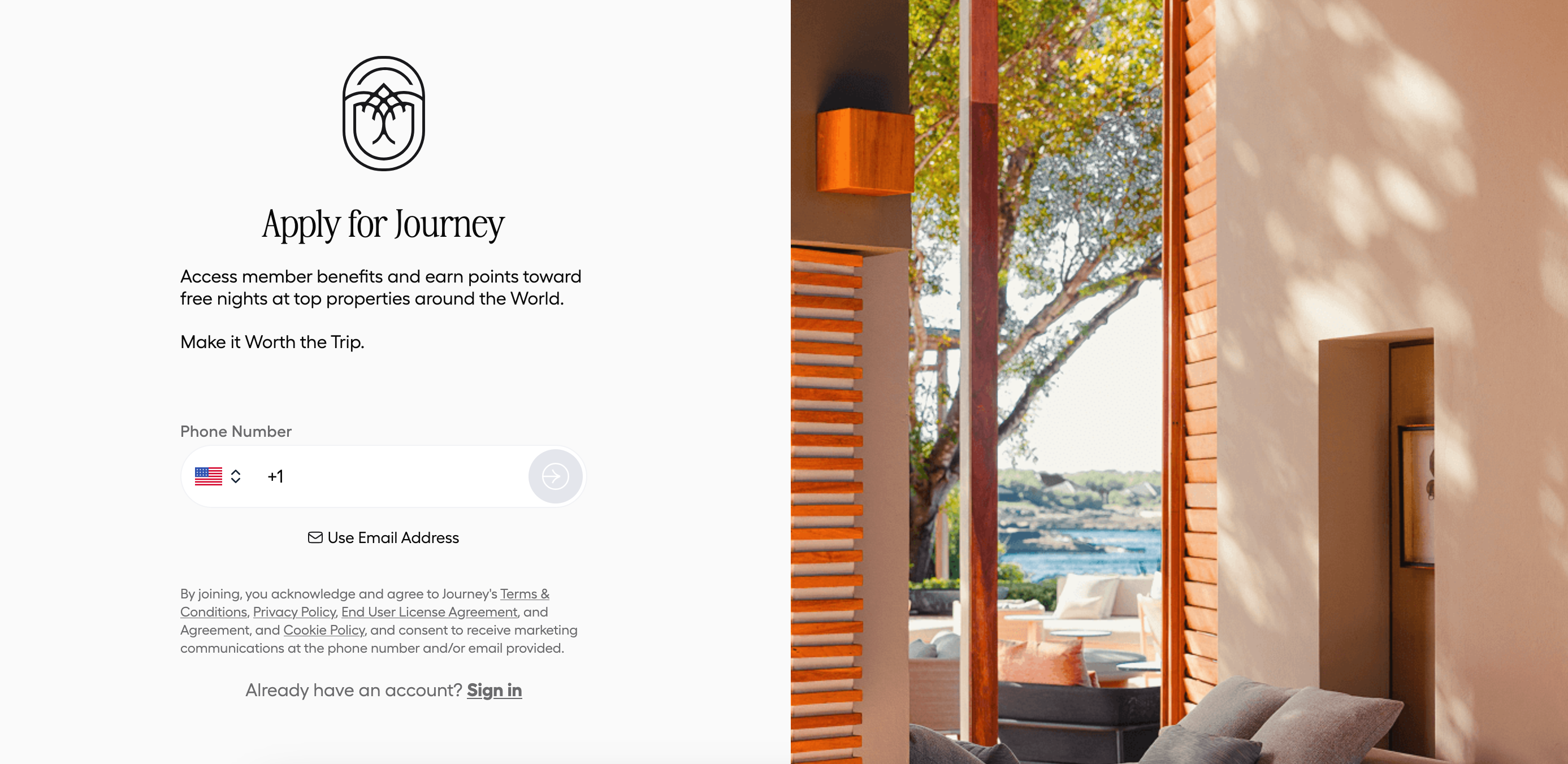 Journey : Un nouveau programme de fidélité de luxe - apply for access