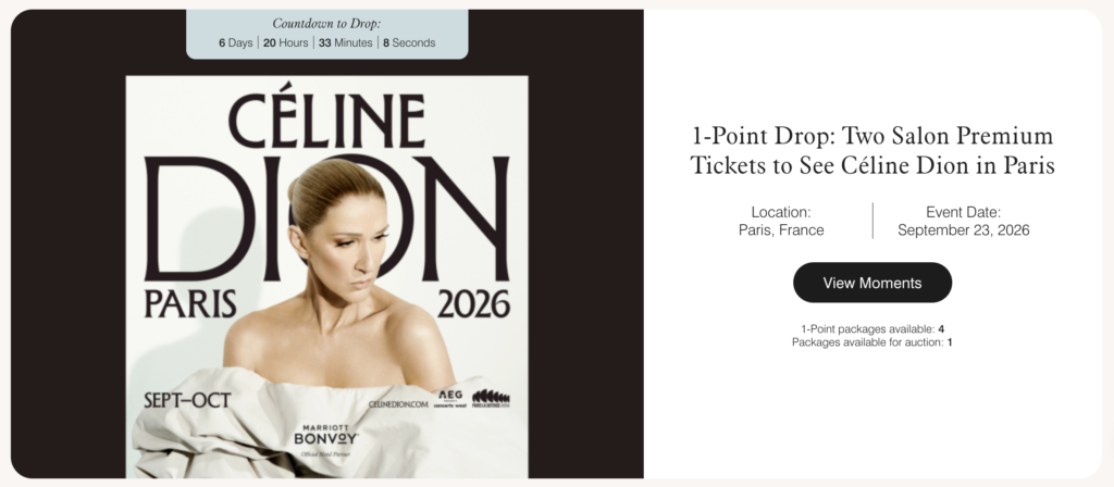 Marriott Moments Celine Dion 2026