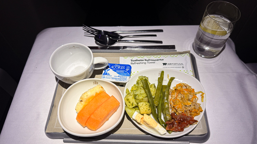 TAP-Classe-Affaires-A321-Neo-Repas 07 – Collation avant atterissage