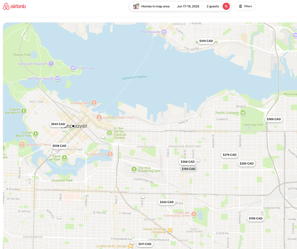 airbnb vancouver