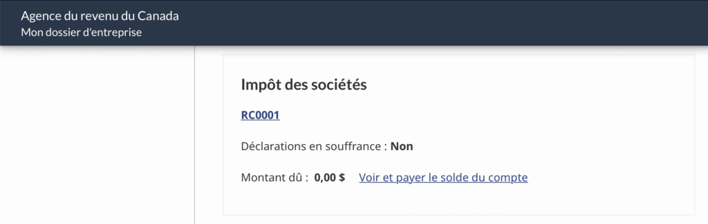 impots des societes ARC