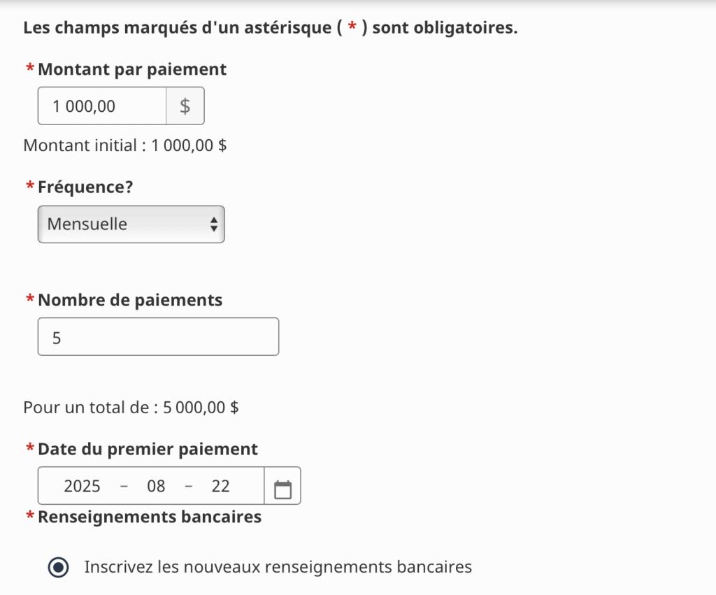 mise en place PAD ARC