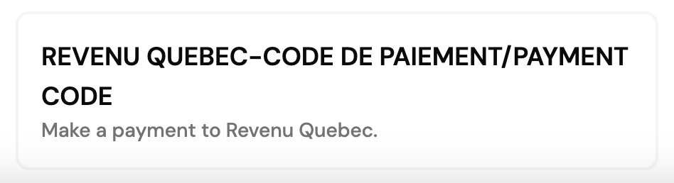 paiement unique rq chexy