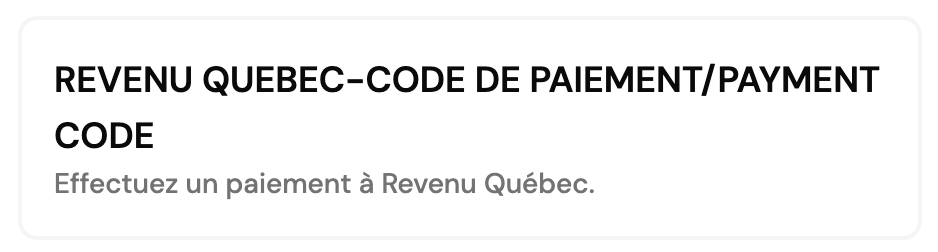 paiement unique rq chexy
