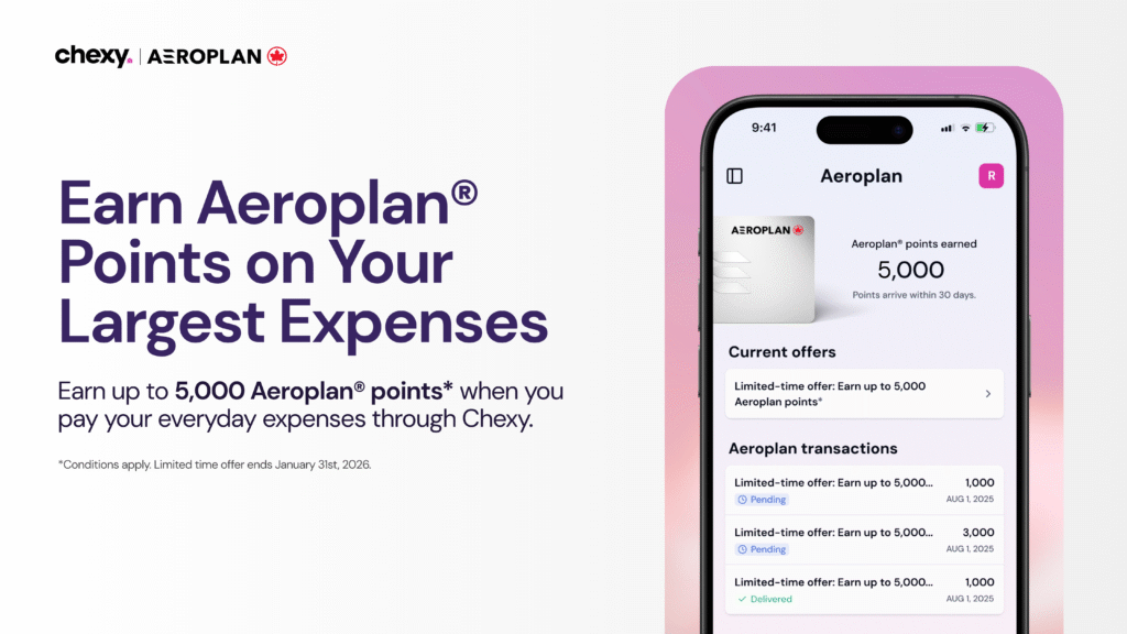 Chex Aeroplan promo FR