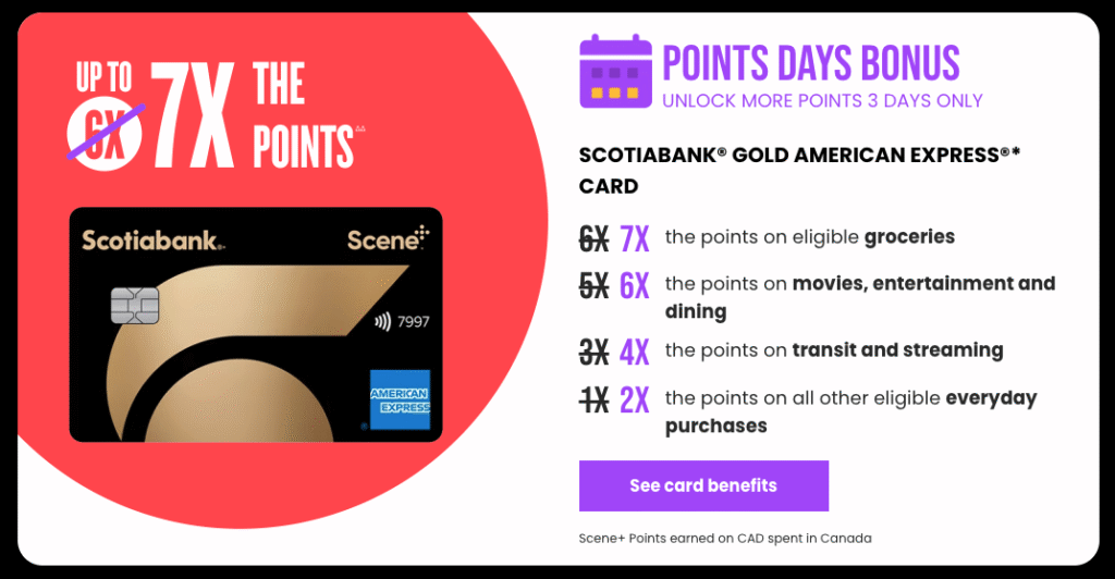 Scene Points Days Amex Gold