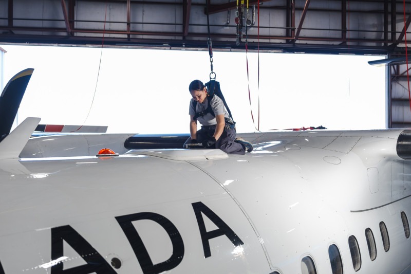 aircanada q400 improvements