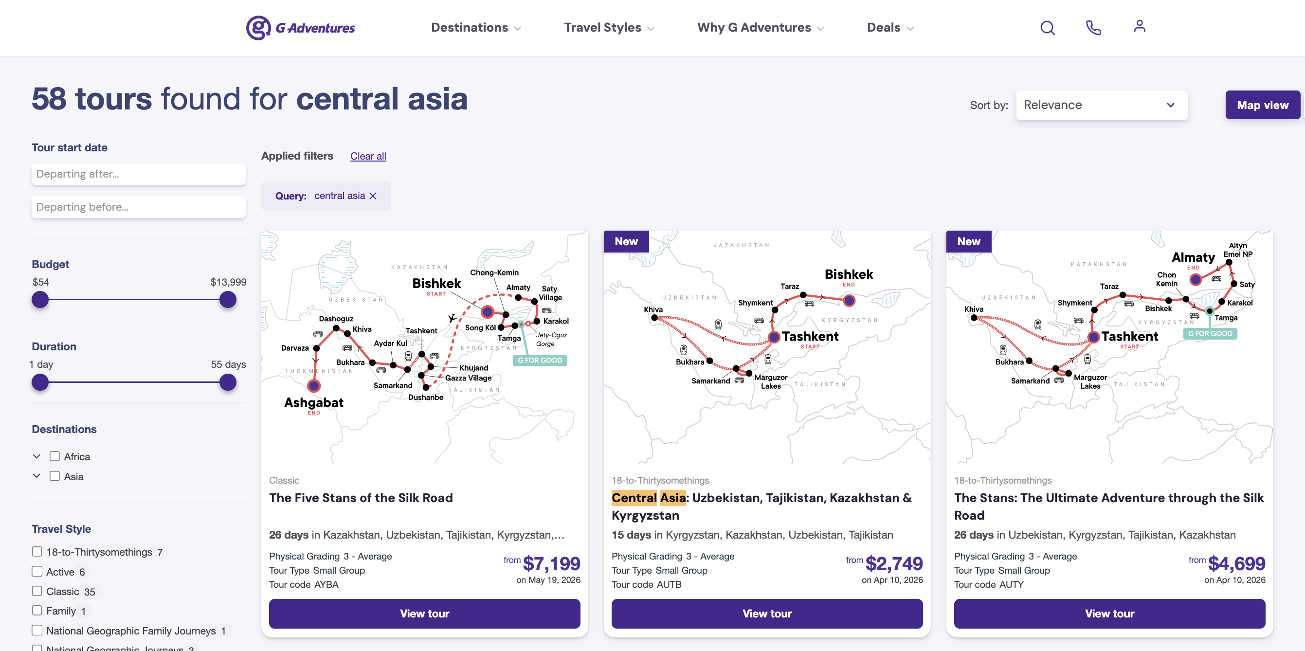 Asie centrale&nbsp;: Comment s’y rendre en utilisant des points et des milles - asie centrale gadventures