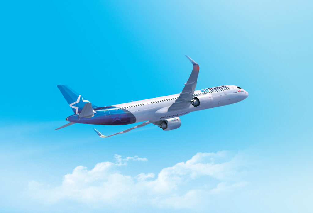 A321neoLR decollage air transat