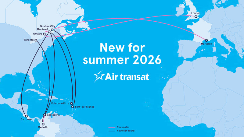 Transat A T Inc Air Transat annonce trois nouvelles liaisons i