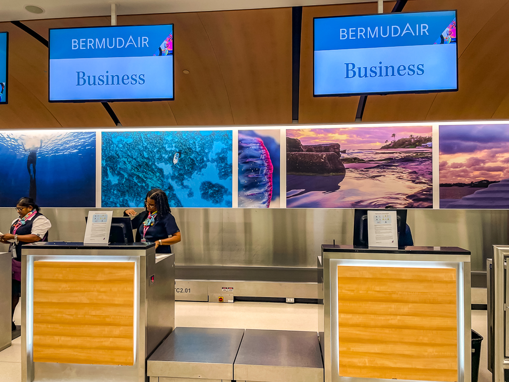 Comptoir enregistrement BermudAir