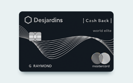 Desjardins Cash Back WE MC card image