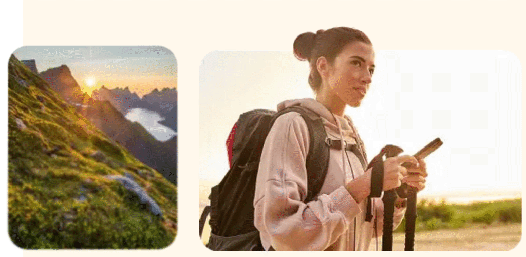 Avoir Internet en 2025 - femme au téléphone à l’extérieur