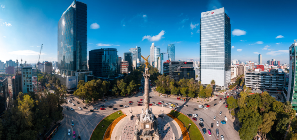 Mexico City - Angel Statue in roundabout
