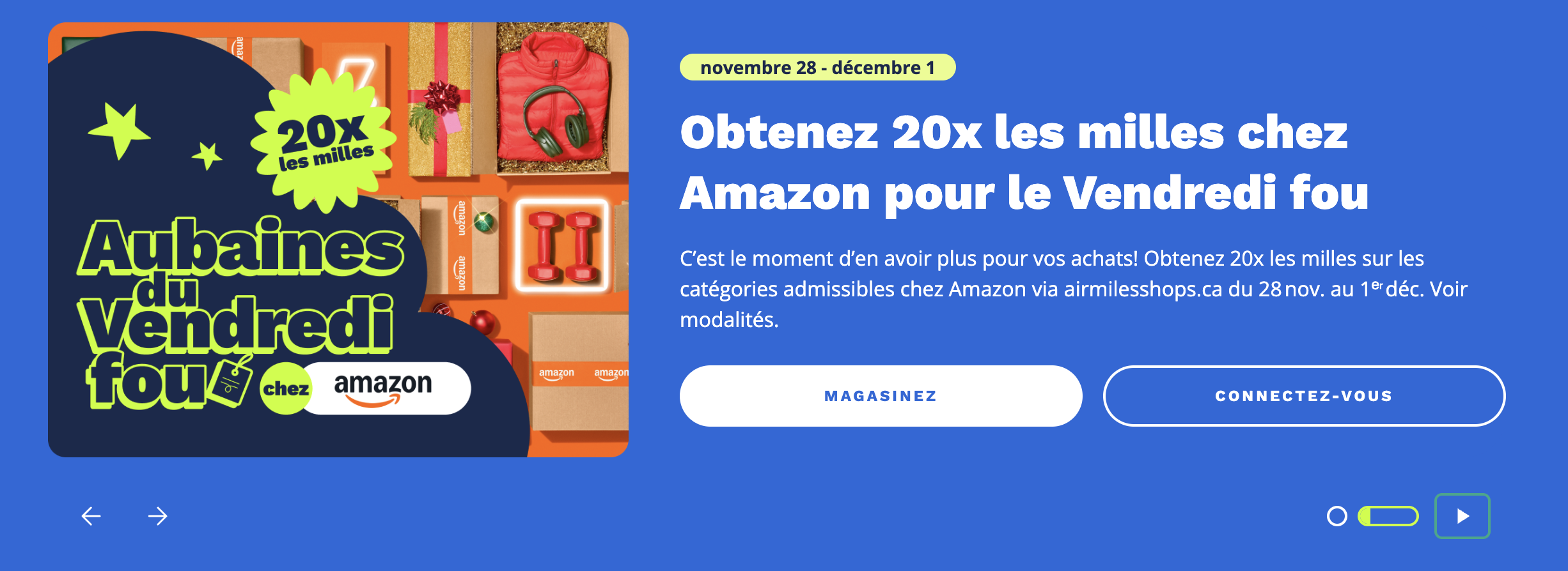 AIR MILES&nbsp;: Jusqu’à 20x les milles pour le Vendredi fou avec airmilesshops.ca - Vendredi fou promos FR