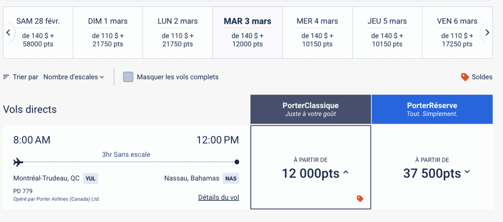 porter nassau montreal