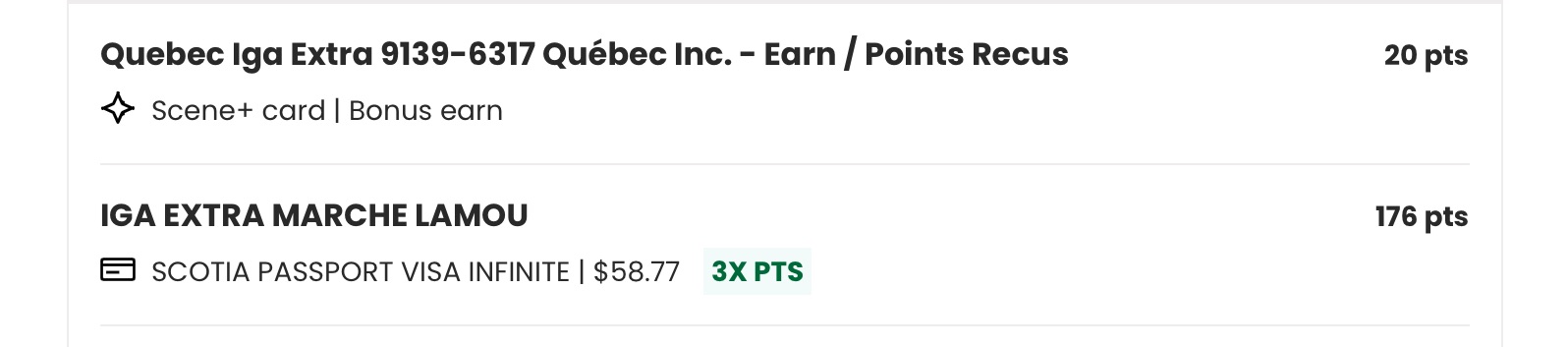 Scene+ Points: Earn Up to 6 Points per Dollar at IGA, Sobeys, and Other Grocery Stores! - points scene passeport FR