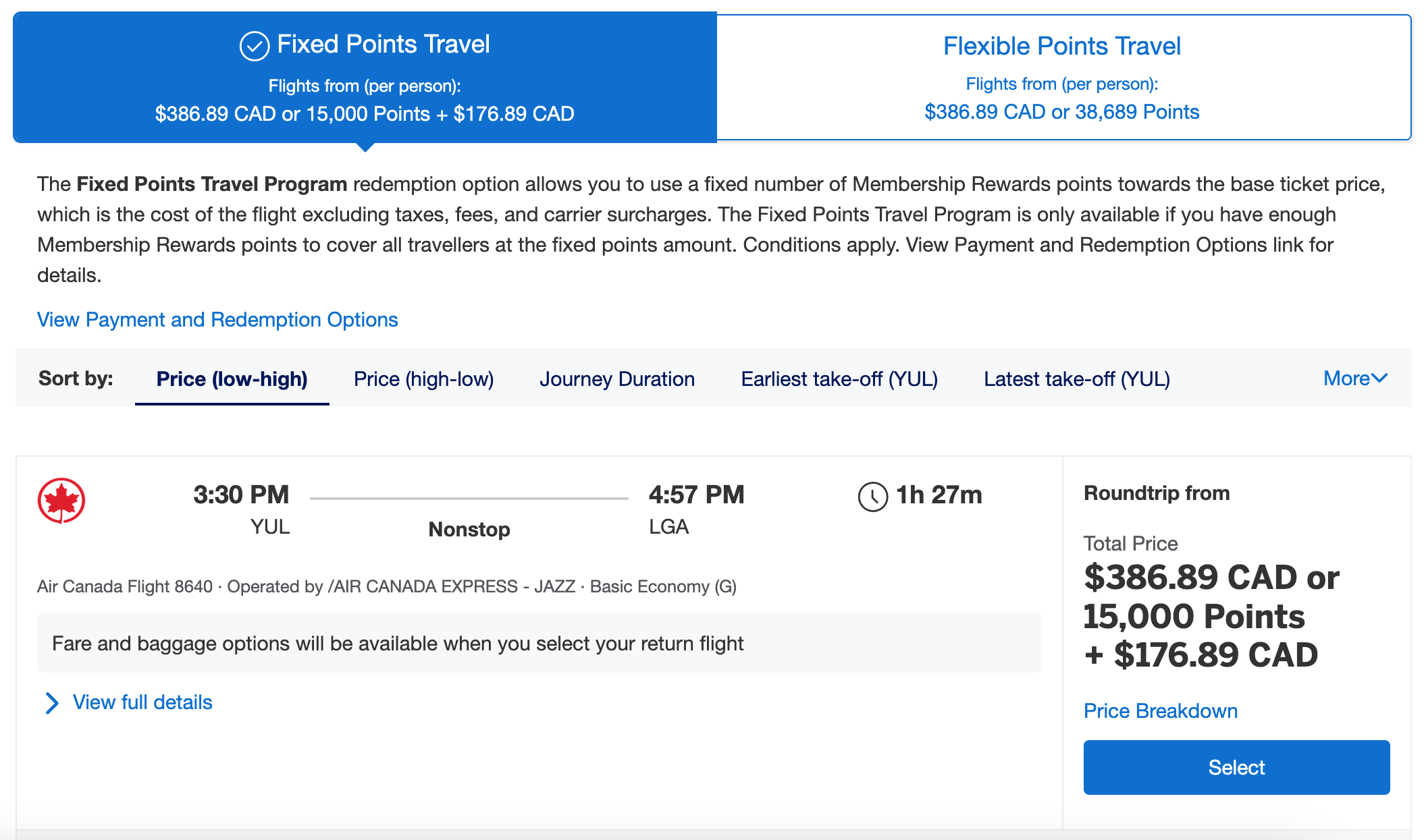 Amex Fixed Points Travel: How Does It Work? - Fixed Price search results EN