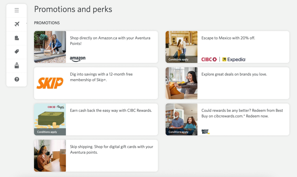 Aventura Chart - Promotion and Perks EN