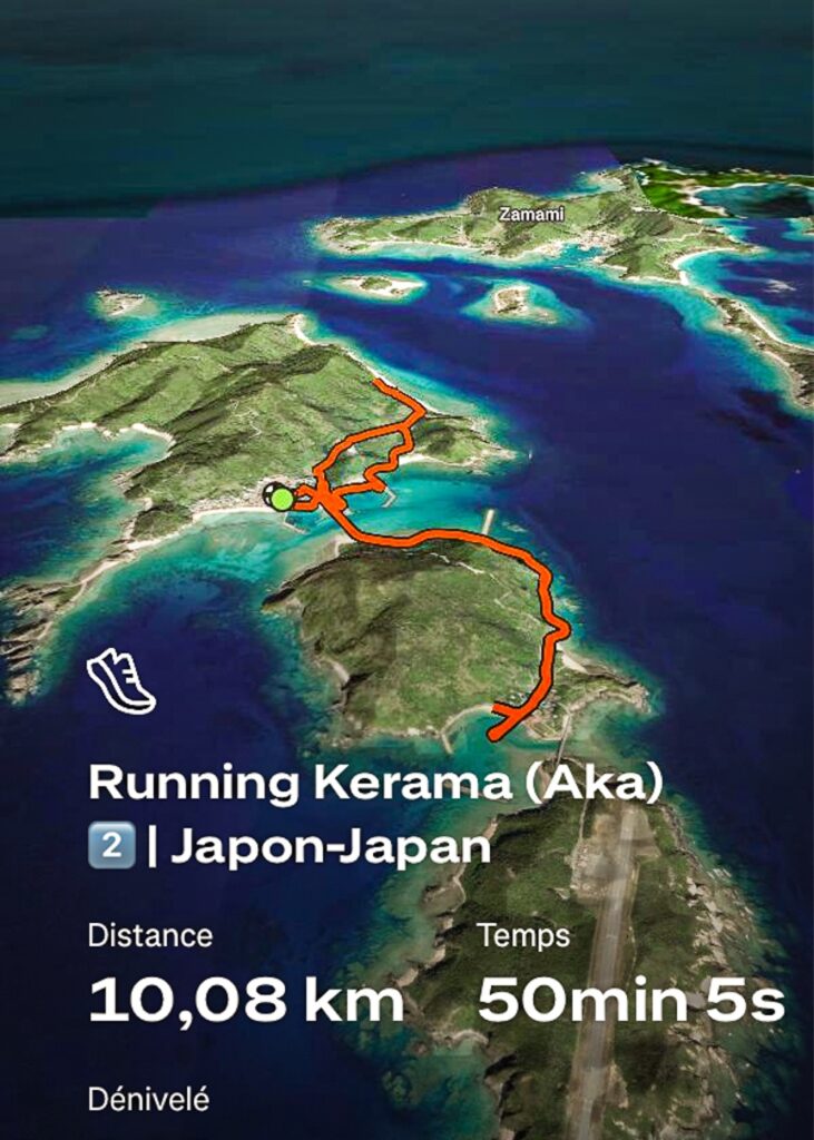 JF - Japon Okinawa Îles Kerama - Guide -Sport - Parcours Course 2 Aka