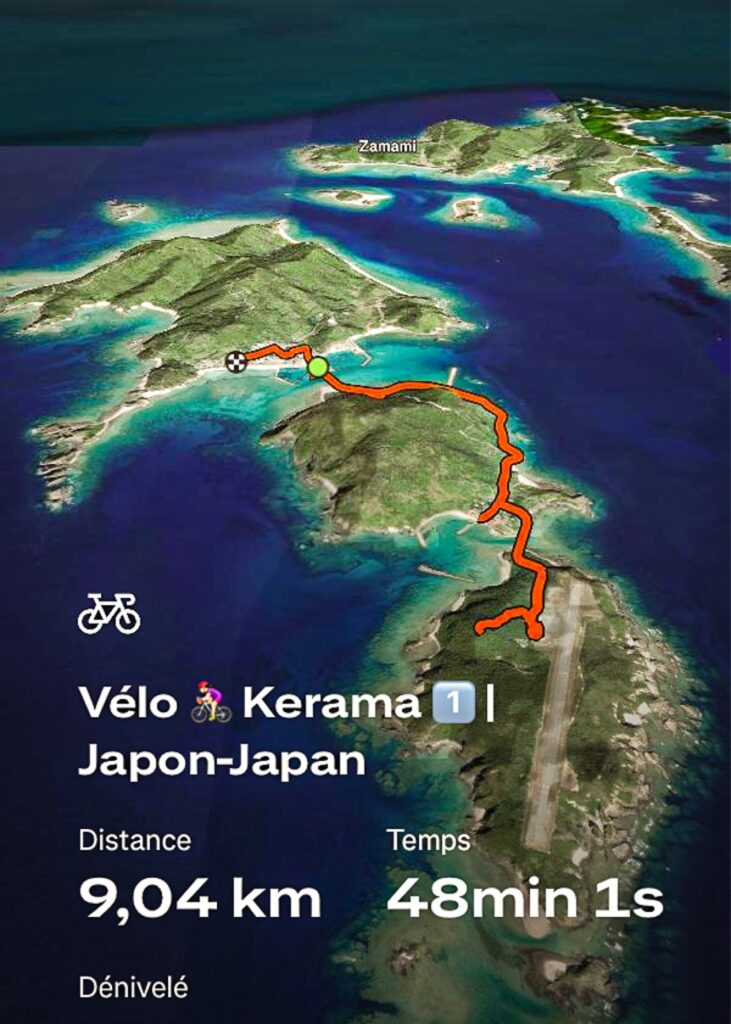 JF - Japon Okinawa Îles Kerama - Guide -Sport - Parcours Velo 2 Aka