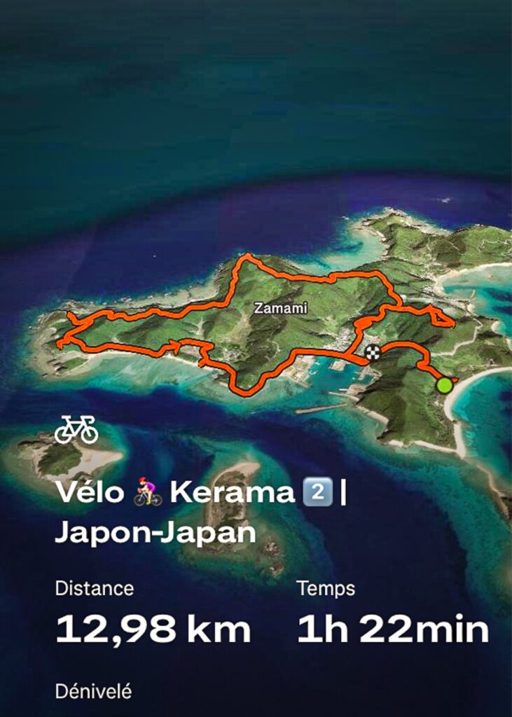 JF - Japon Okinawa Îles Kerama - Guide -Sport - Parcours Velo 2 Zamami