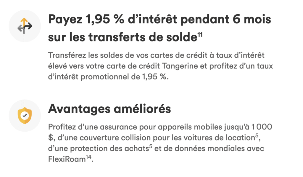 Tangerine benefits FR