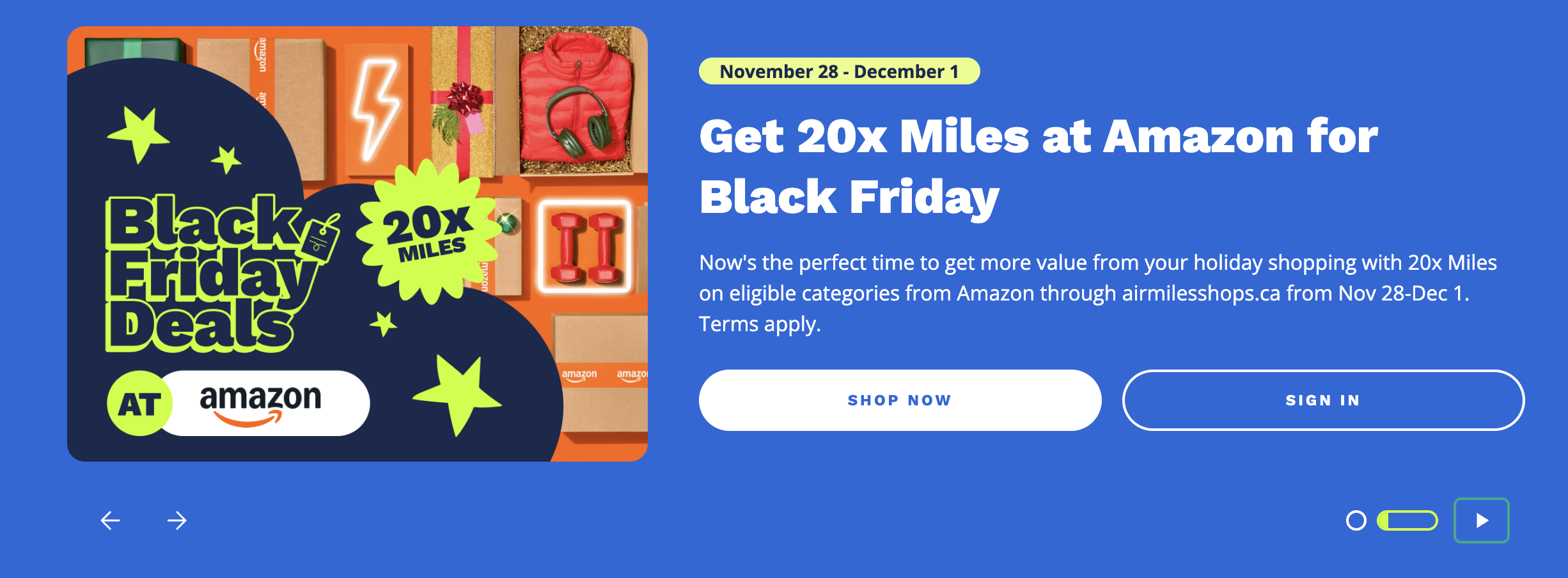 AIR MILES: Up to 20x miles for Black Friday with airmilesshops.ca - Vendredi fou promos EN