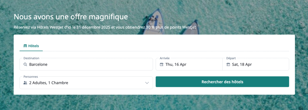 WestJet Hotels – hotel search -EN